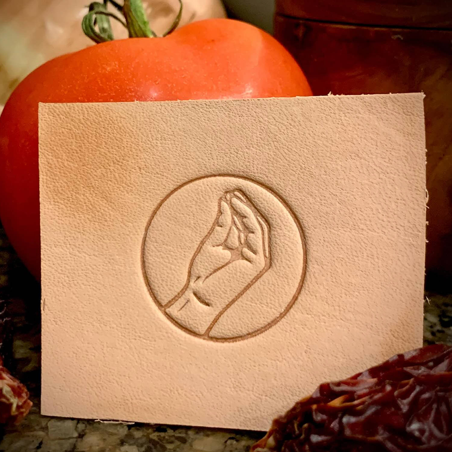 Italian Hand Delrin Leather Stamp
