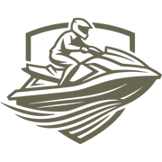 Jet Ski in Water Delrin Leather Stamp