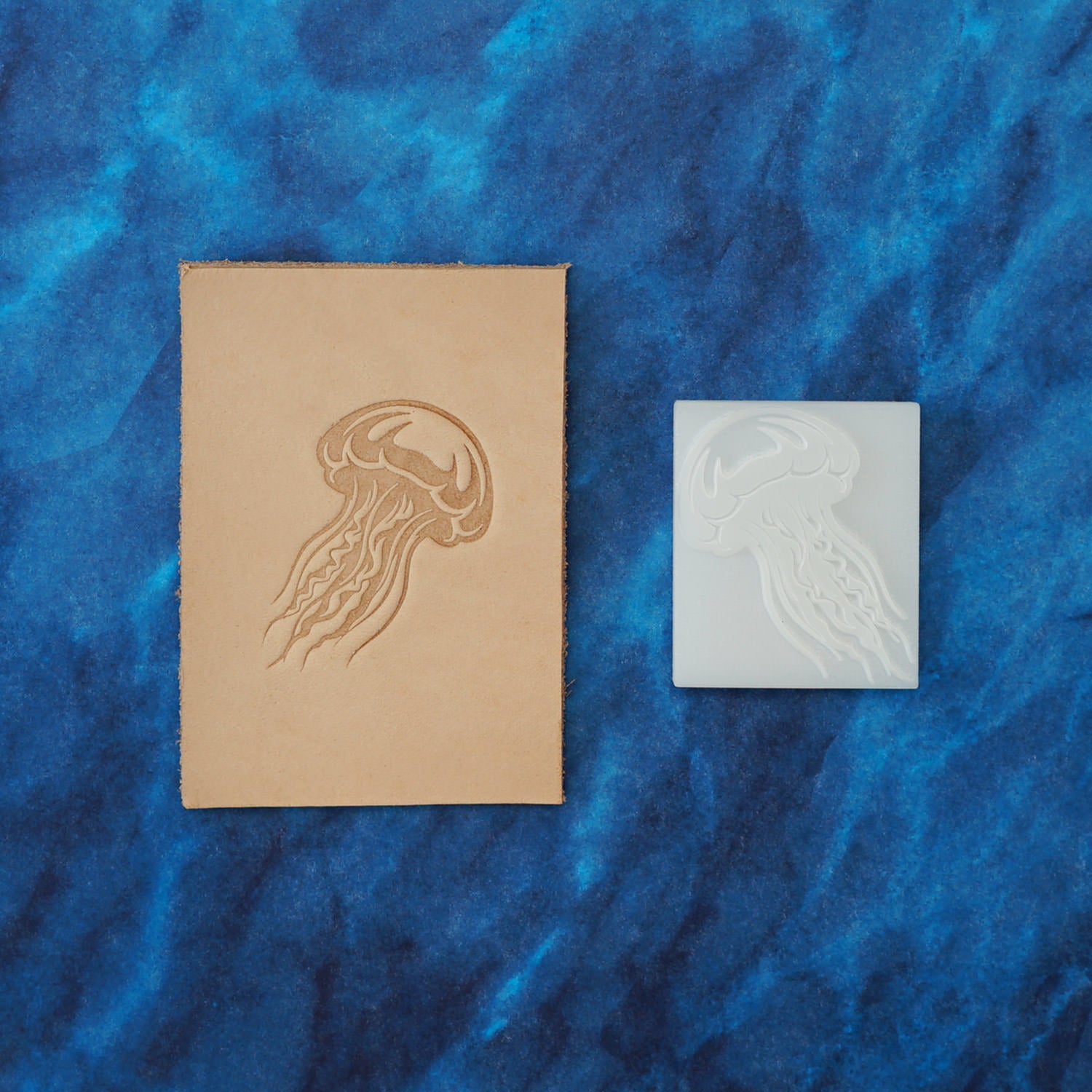 Jellyfish Delrin Leather Stamp