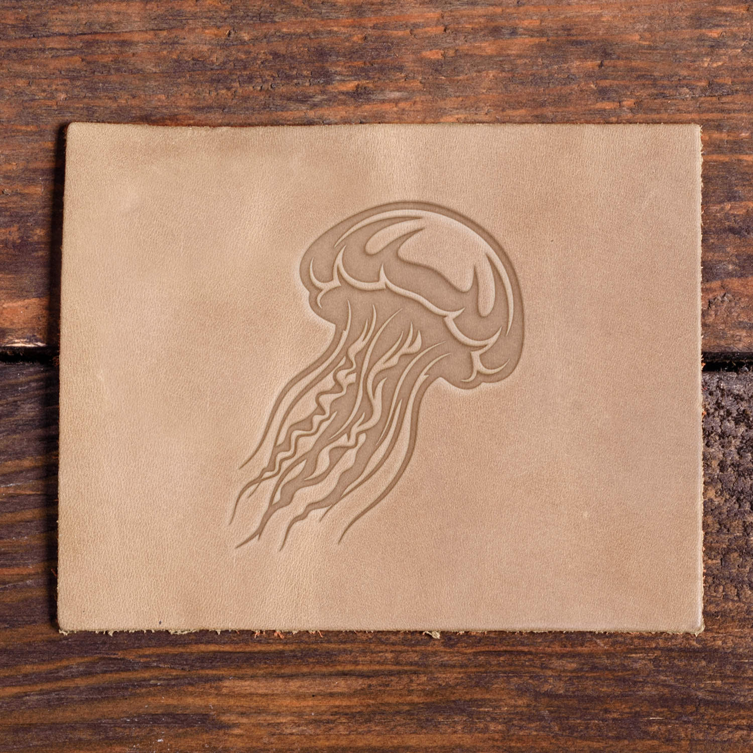 Jellyfish Delrin Leather Stamp