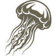 Jellyfish Delrin Leather Stamp