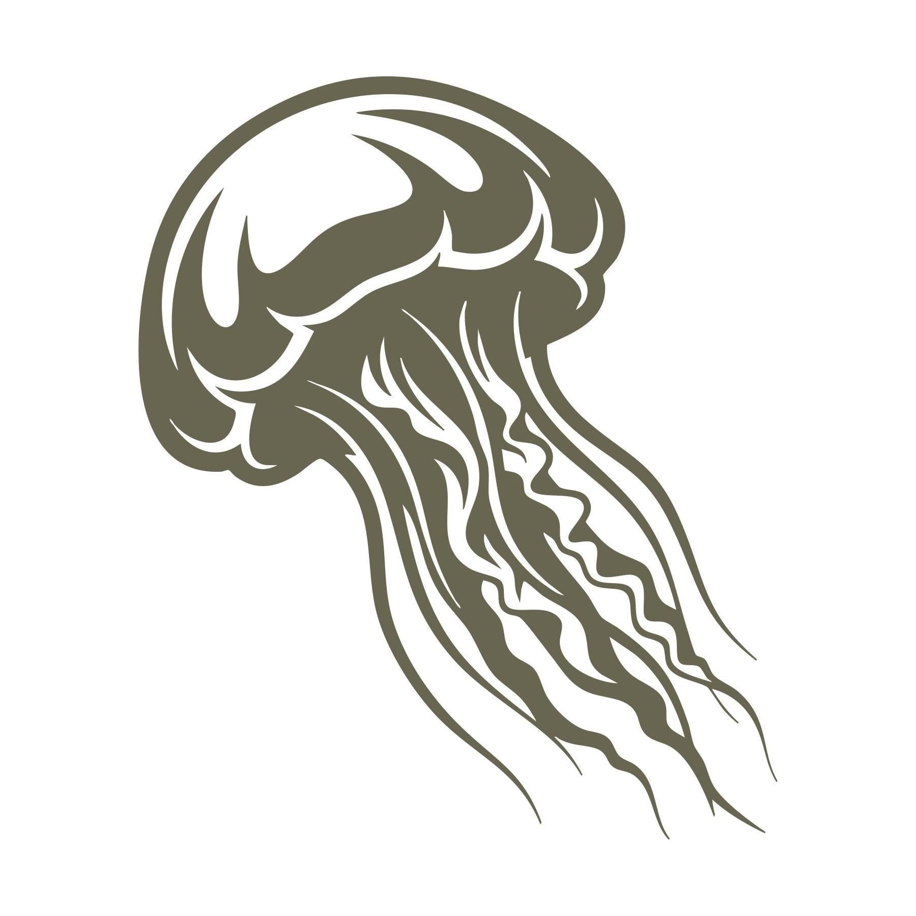 Jellyfish Delrin Leather Stamp