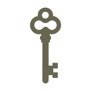 Skeleton Key Delrin Leather Stamp