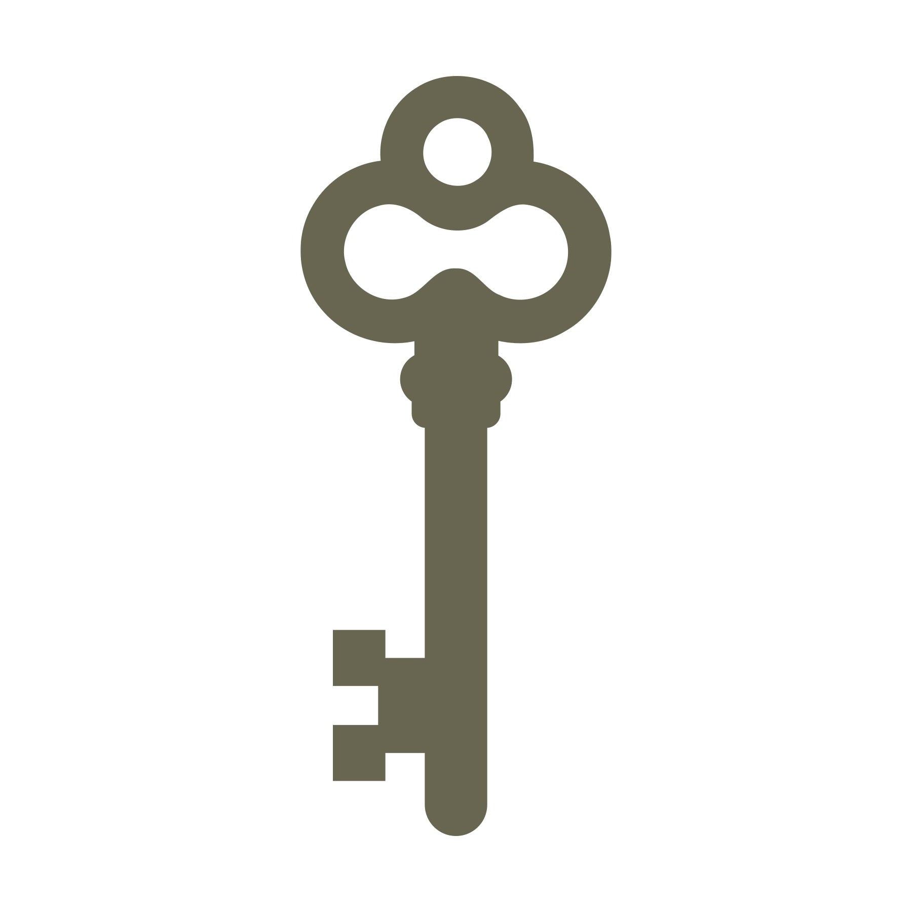 Skeleton Key Delrin Leather Stamp