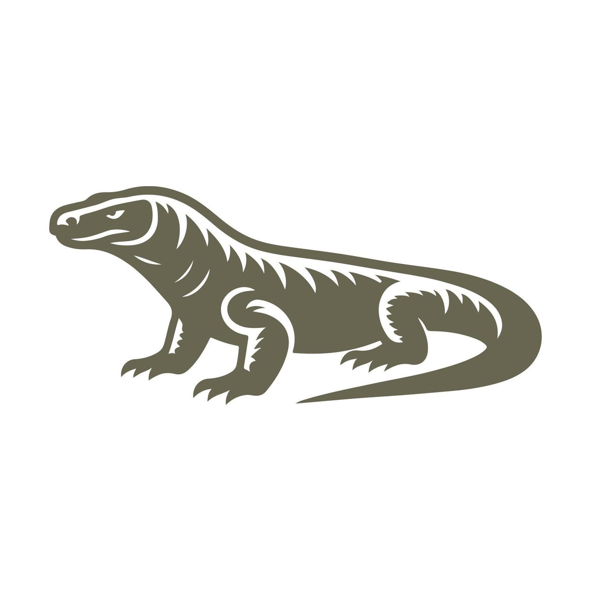 Komodo Dragon Delrin Leather Stamp