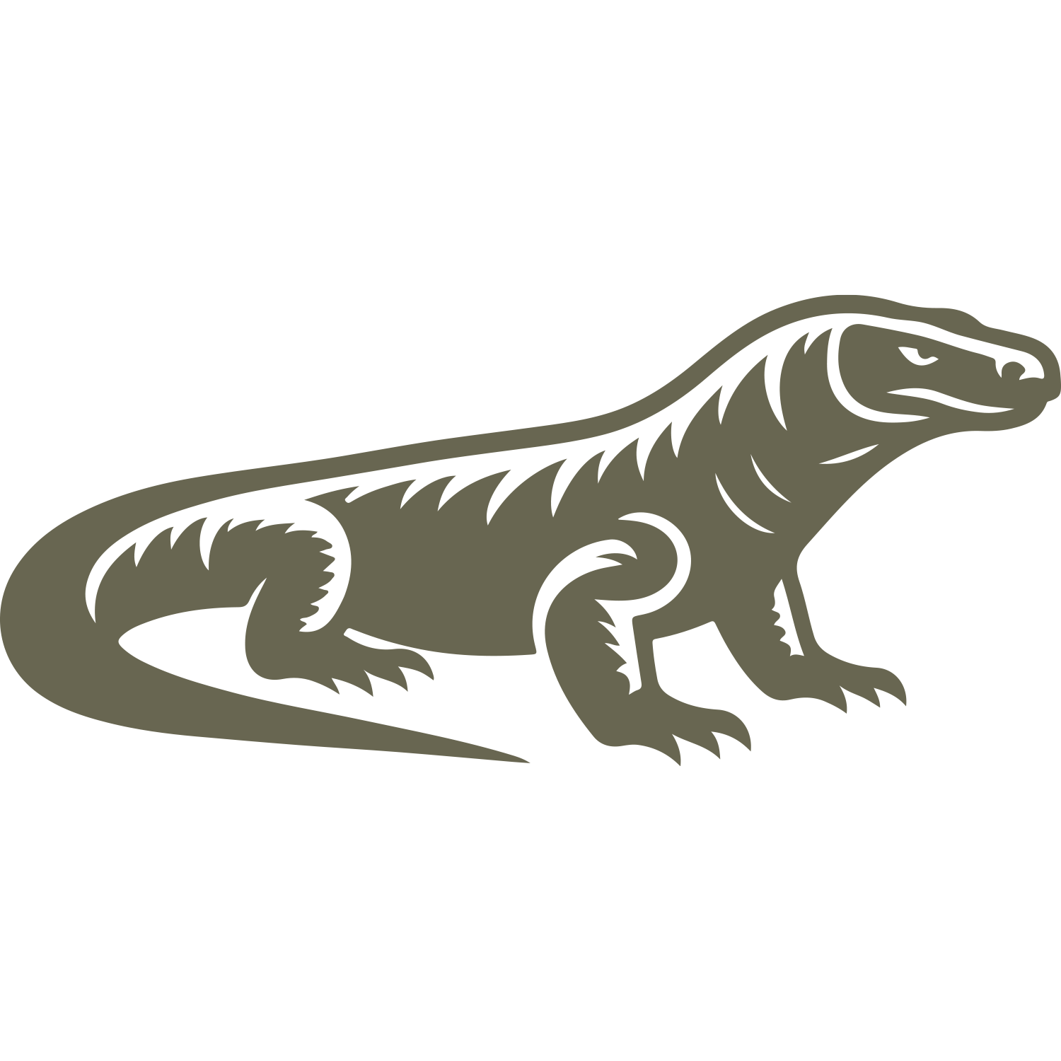 Komodo Dragon Delrin Leather Stamp
