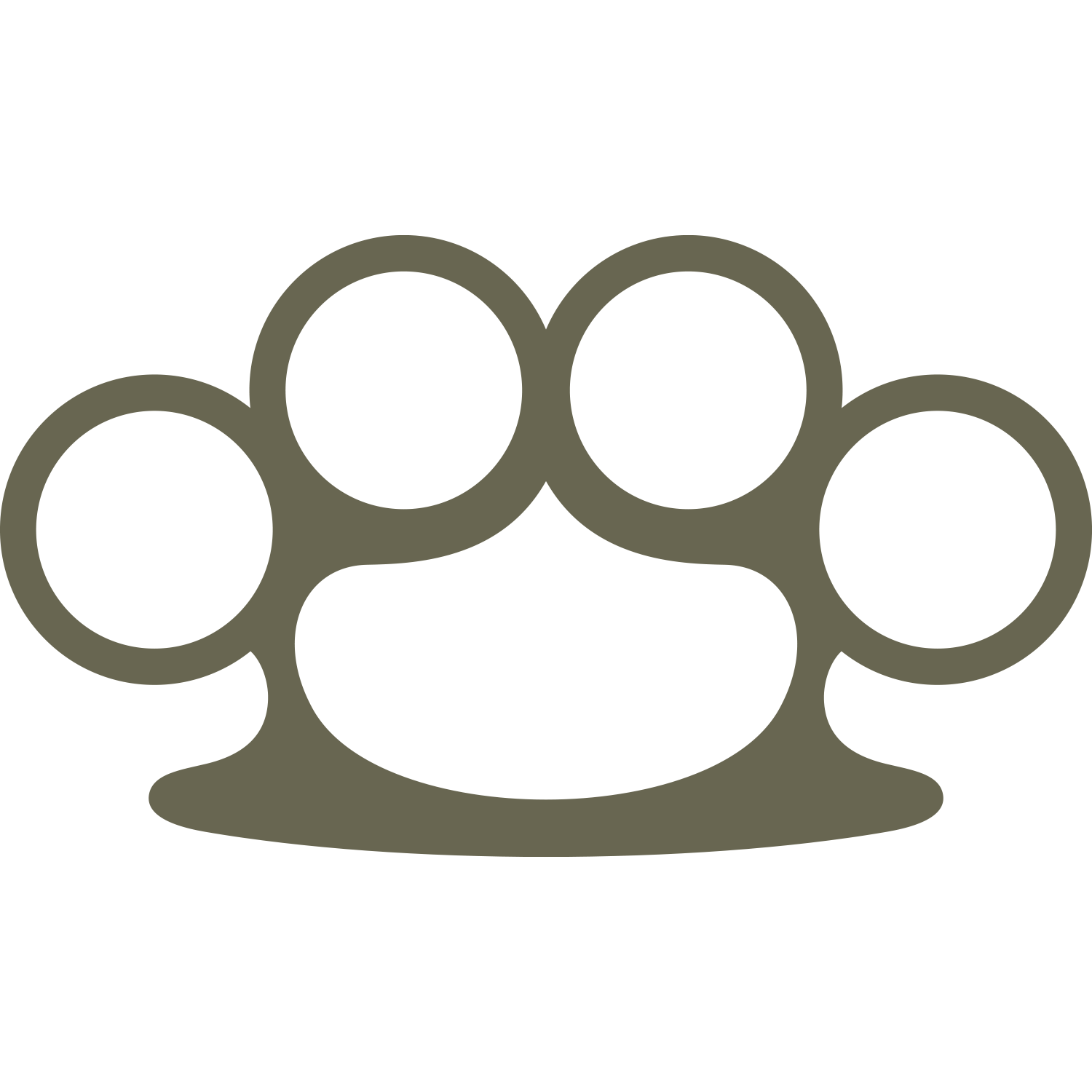 Brass Knuckles Delrin Leather Stamp