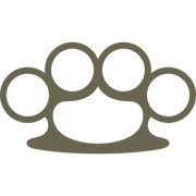 Brass Knuckles Delrin Leather Stamp