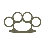 Brass Knuckles Delrin Leather Stamp