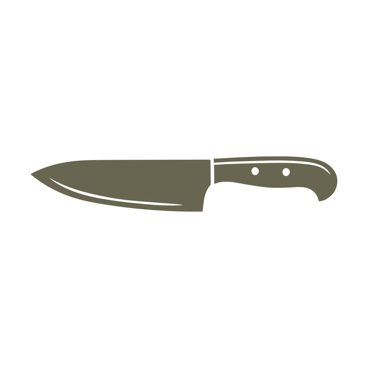 Kitchen Knife Delrin Leather Stamp
