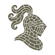 Knight Helmet Delrin Leather Stamp