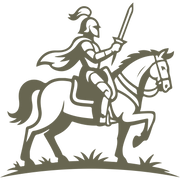 Knight Riding Horse Delrin Leather Stamp
