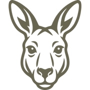 Kangaroo Head Delrin Leather Stamp