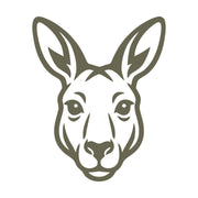 Kangaroo Head Delrin Leather Stamp