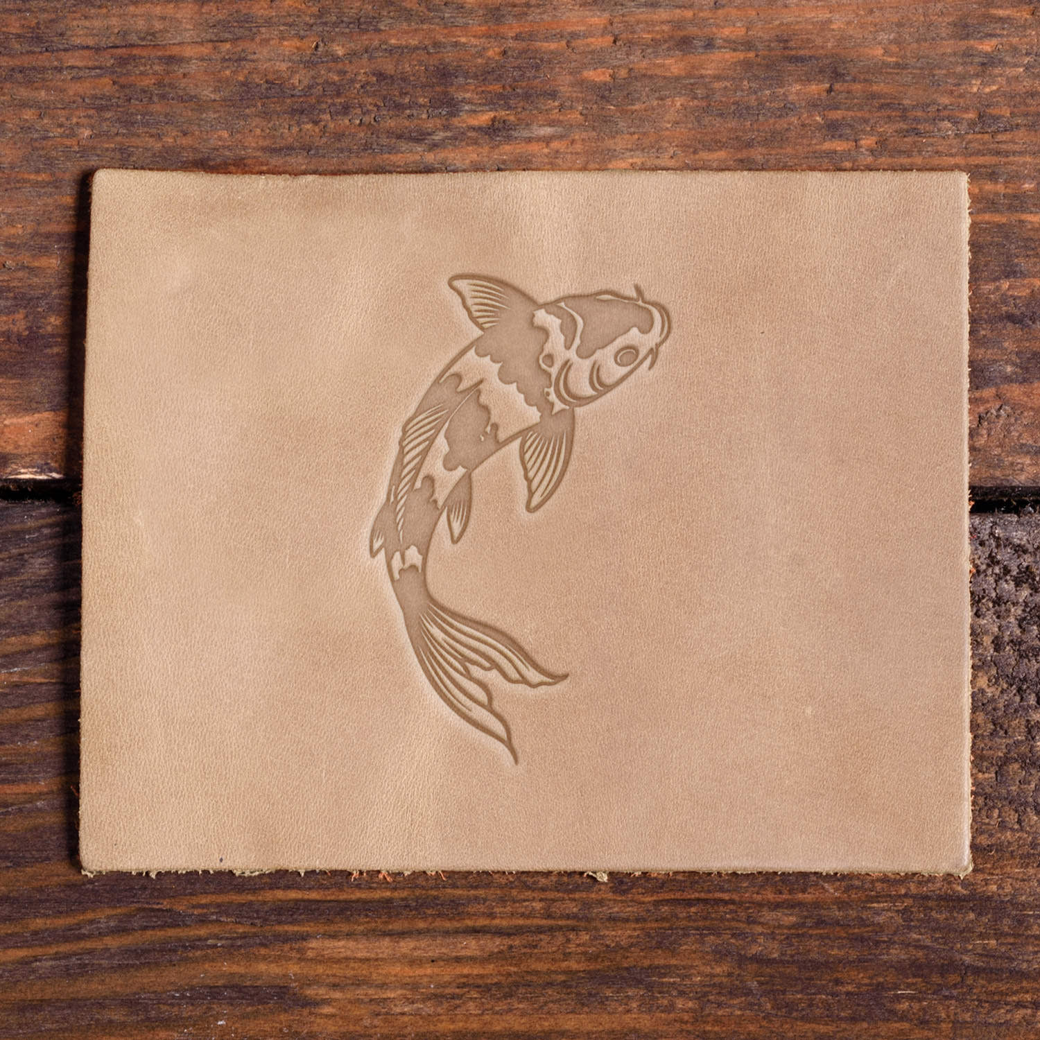 Koi Fish Delrin Leather Stamp