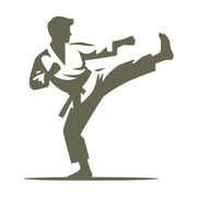 Karate Fighter Delrin Leather Stamp