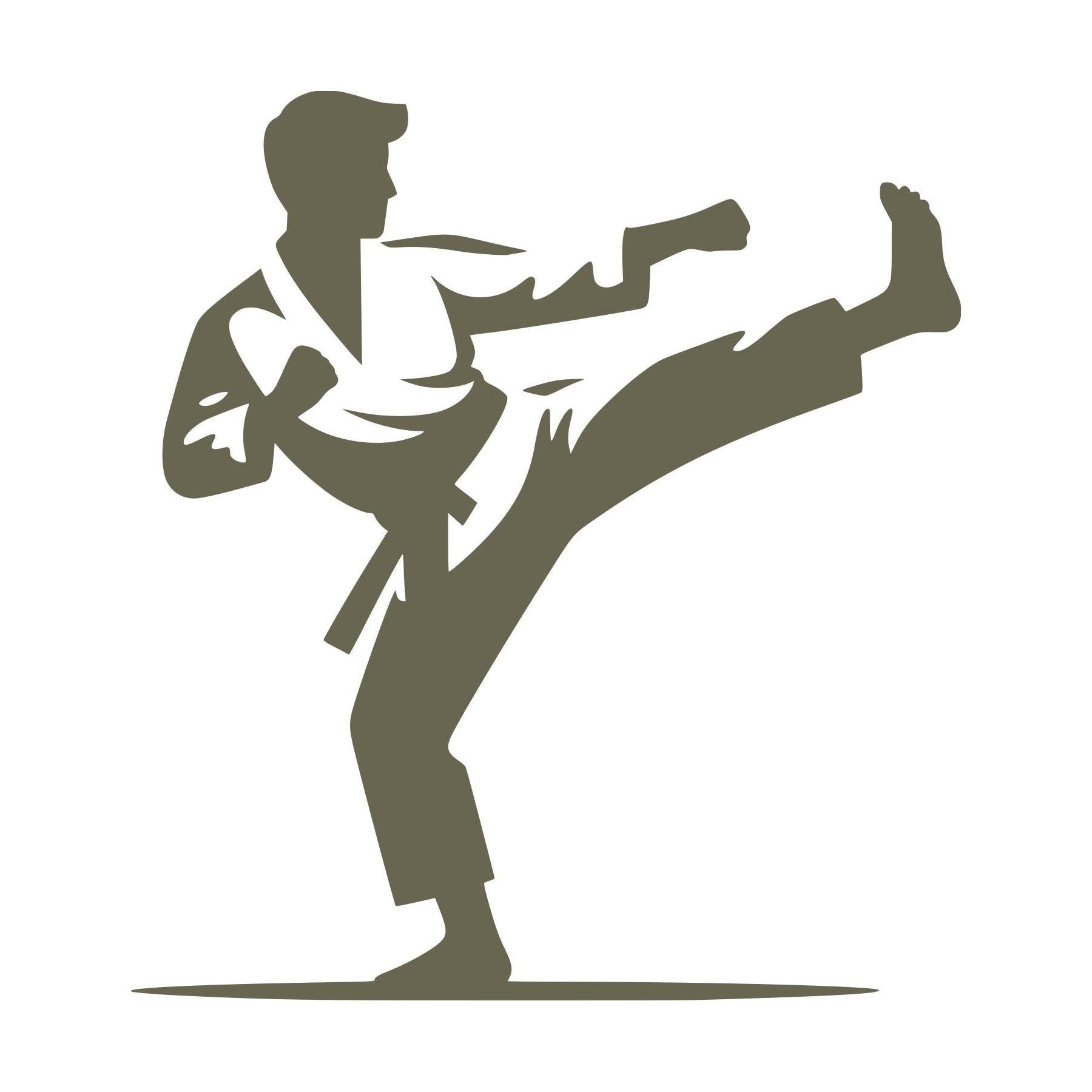 Karate Fighter Delrin Leather Stamp