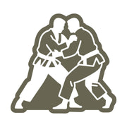 Karate Fighters Delrin Leather Stamp