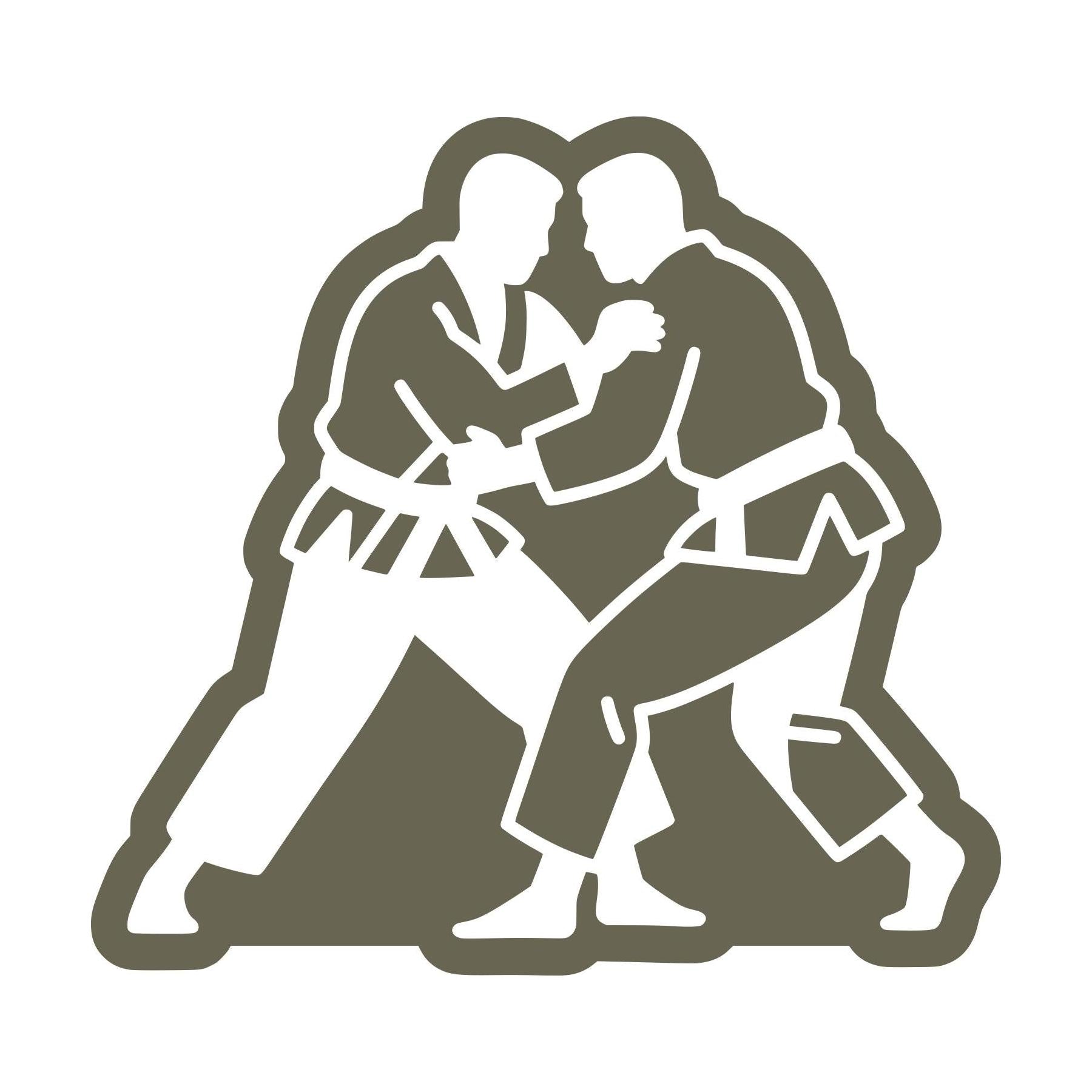 Karate Fighters Delrin Leather Stamp