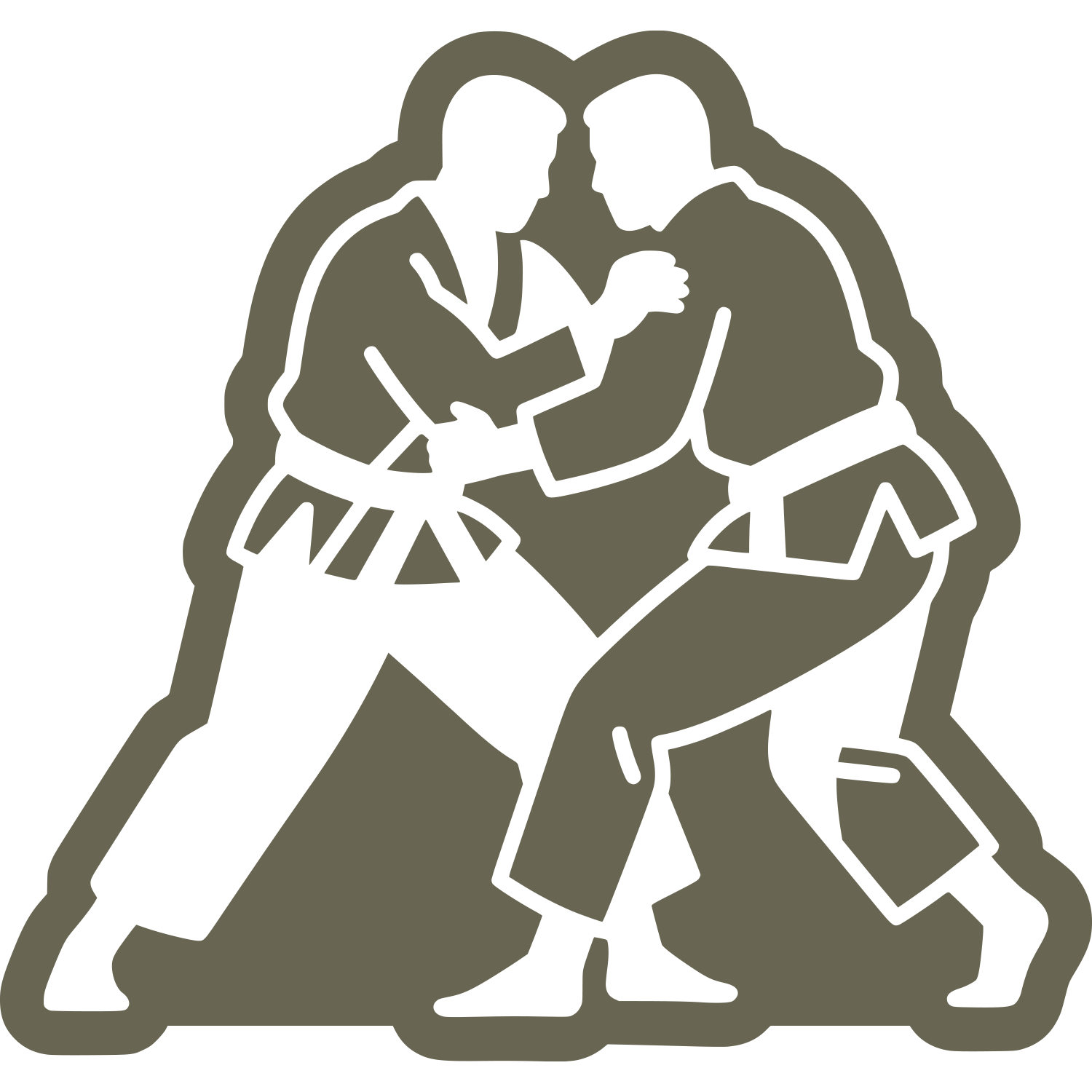 Karate Fighters Delrin Leather Stamp