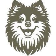 Keeshond Dog Delrin Leather Stamp