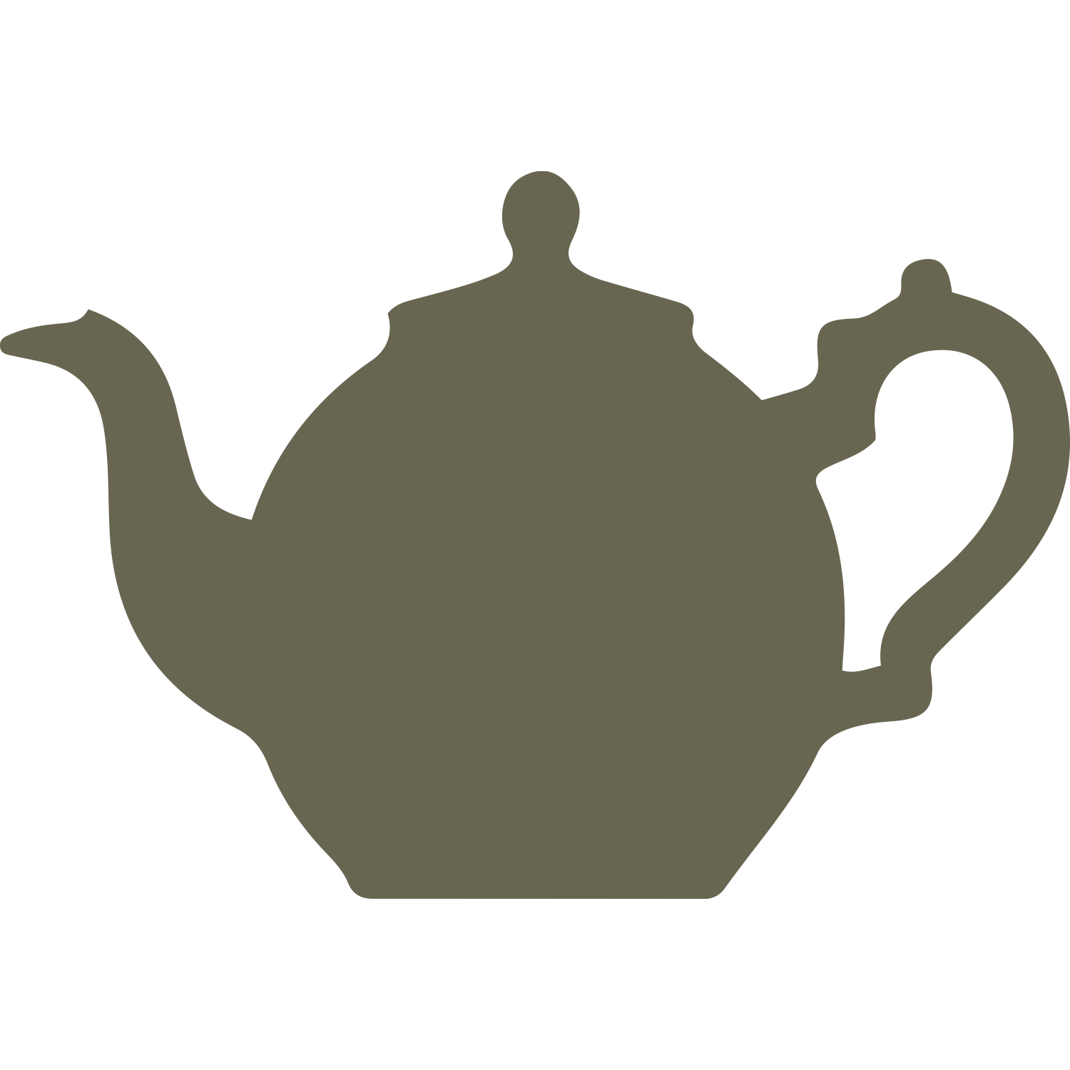 Tea Kettle Delrin Leather Stamp