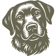 Black Labrador Dog Head Delrin Leather Stamp