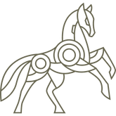 Horse Line Art Delrin Leather Stamp