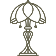 Art Deco Lamp Delrin Leather Stamp