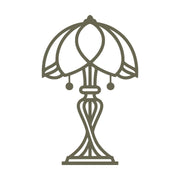 Art Deco Lamp Delrin Leather Stamp