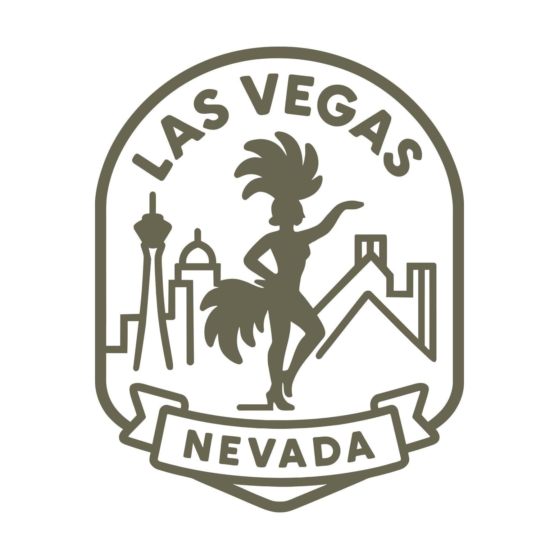 Las Vegas Nevada Badge Delrin Leather Stamp