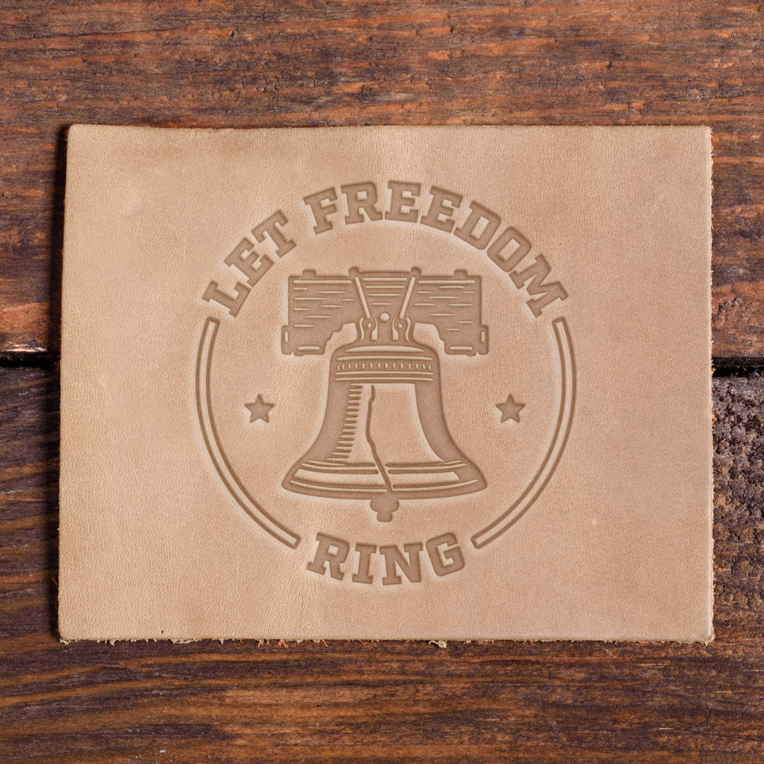 Let Freedom Ring Liberty Bell Delrin Leather Stamp