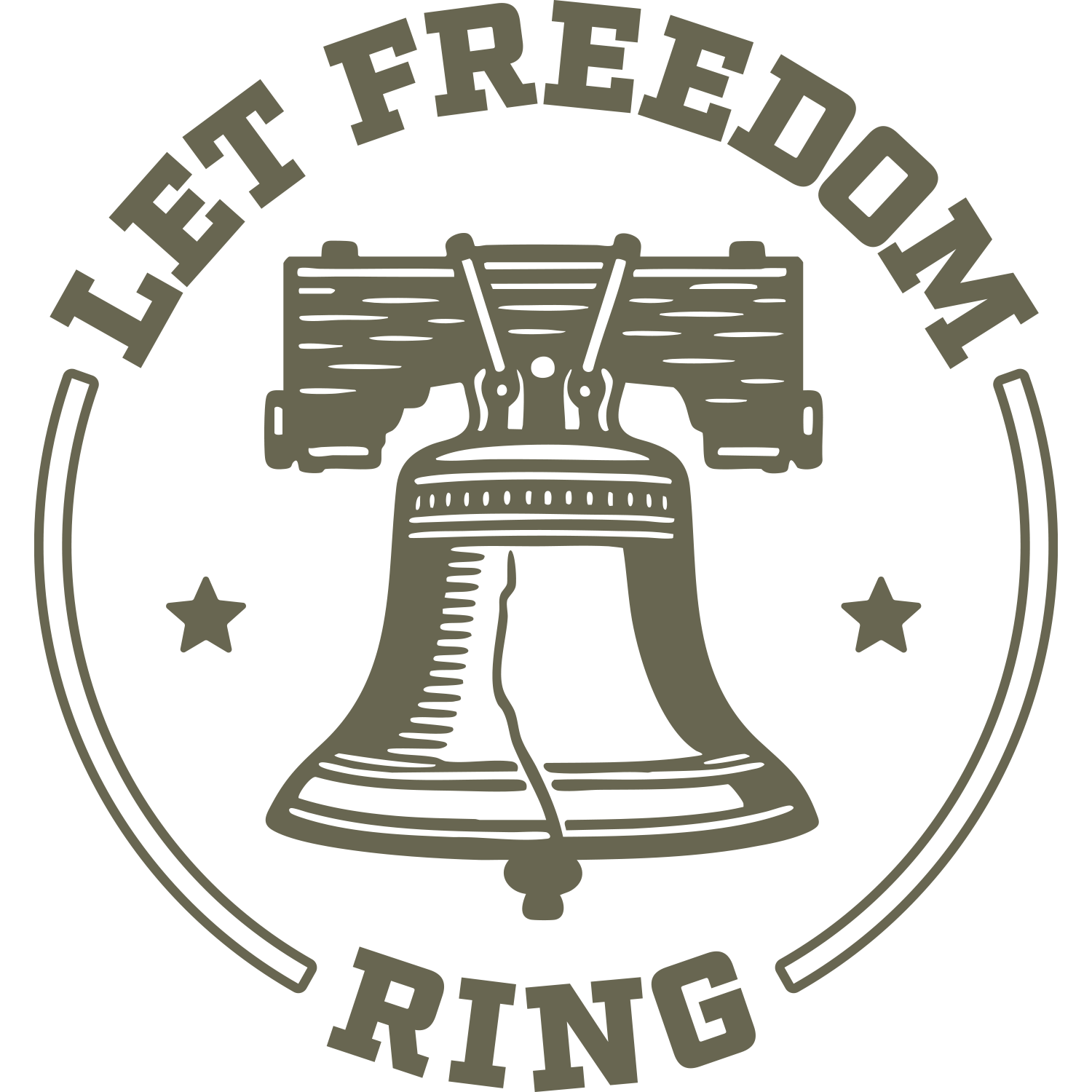 Let Freedom Ring Liberty Bell Delrin Leather Stamp