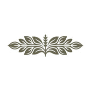 Decorative Leaf Border Delrin Leather Stamp