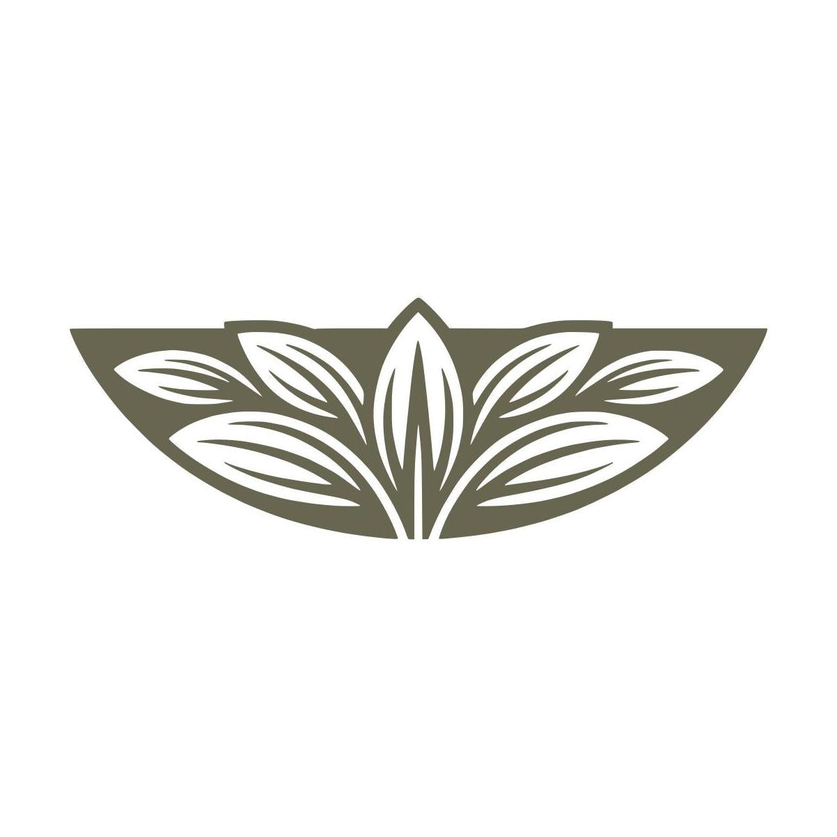 Decorative Leaf Border Delrin Leather Stamp