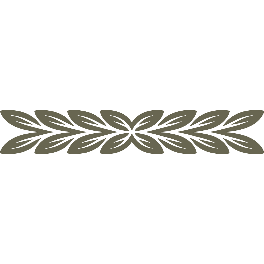 Decorative Leaf Line Delrin Leather Stamp