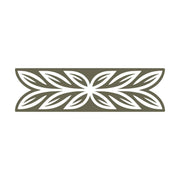 Decorative Leaf Line Delrin Leather Stamp