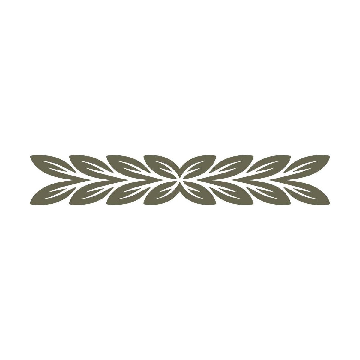 Decorative Leaf Line Delrin Leather Stamp