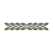Decorative Leaf Line Delrin Leather Stamp