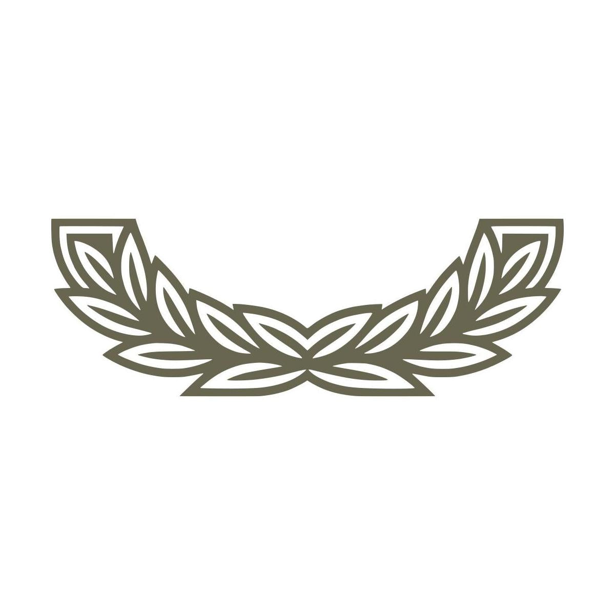 Leafy Wreath Arch Delrin Leather Stamp