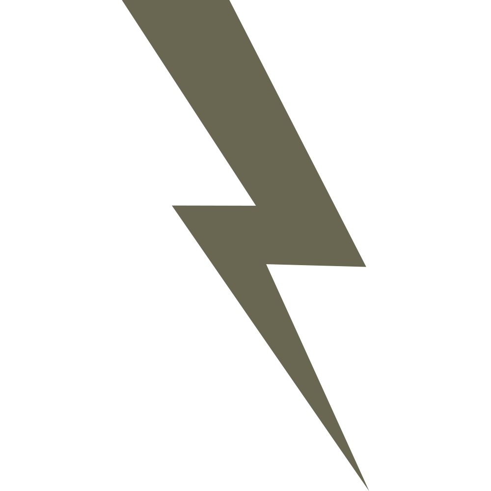 Lightning Bolt Delrin Leather Stamp