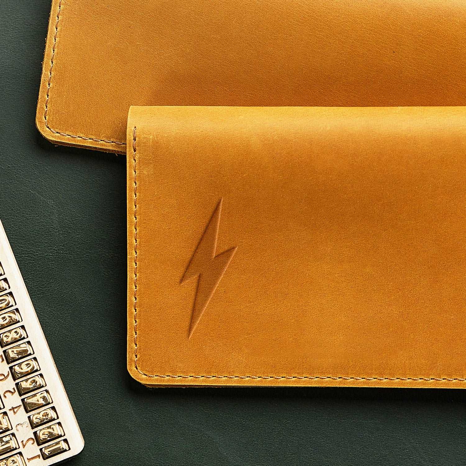 Lightning Bolt Delrin Leather Stamp