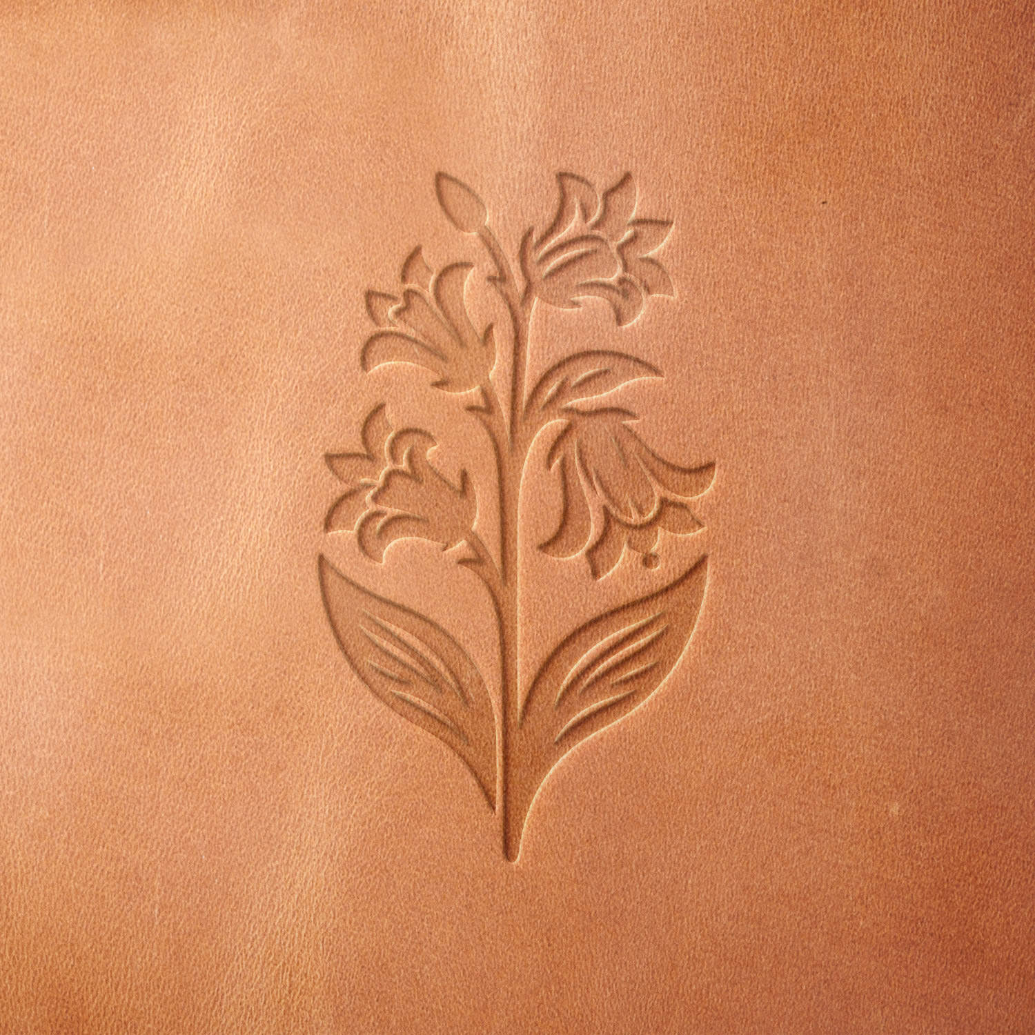 Lily Delrin Leather Stamp