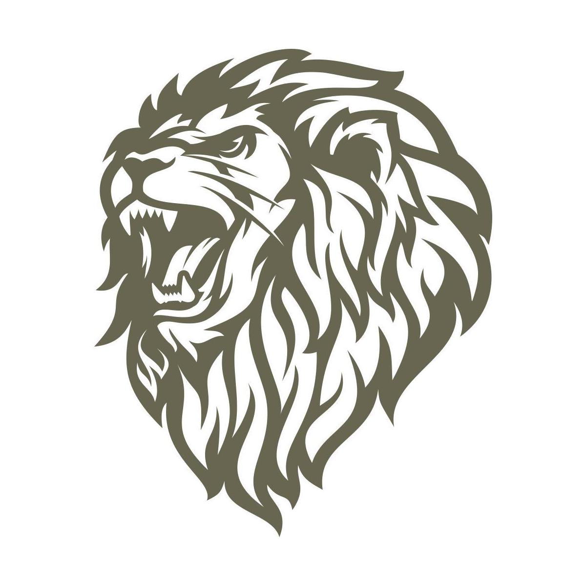 Lion Delrin Leather Stamp