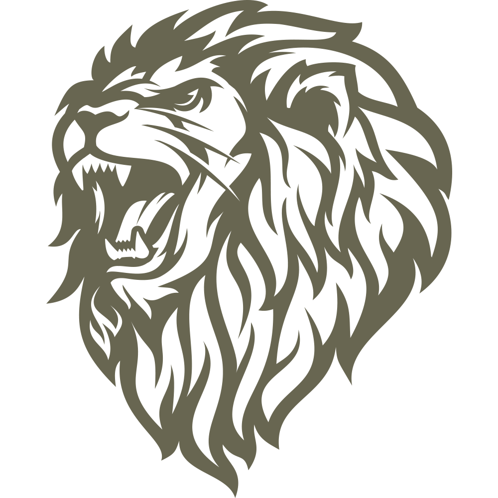 Lion Delrin Leather Stamp