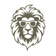 Lion with Sunglasses Delrin Leather Stamp