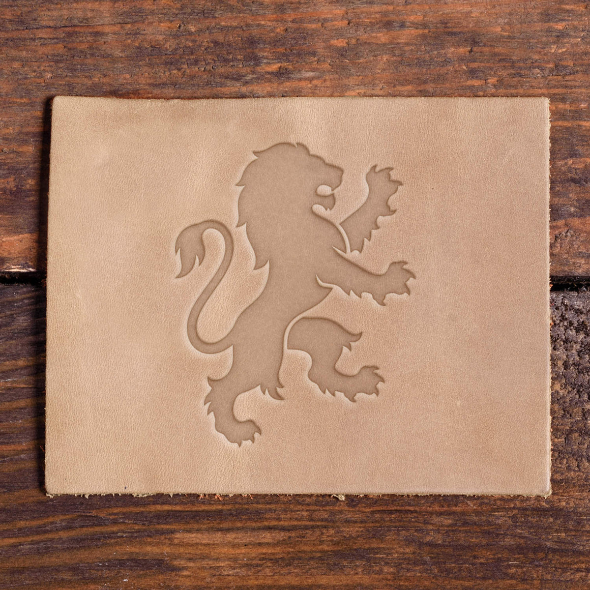 Heraldic Lion Delrin Leather Stamp