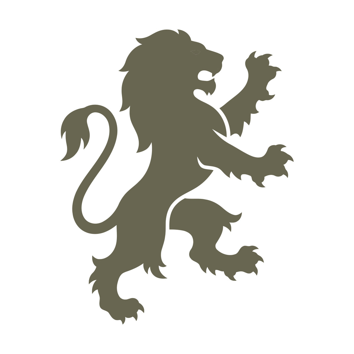 Heraldic Lion Delrin Leather Stamp