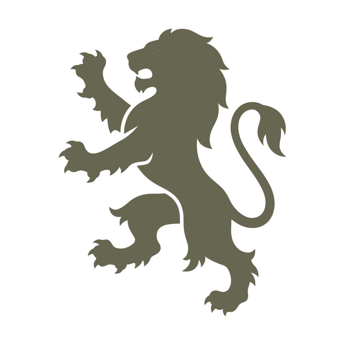 Heraldic Lion Delrin Leather Stamp