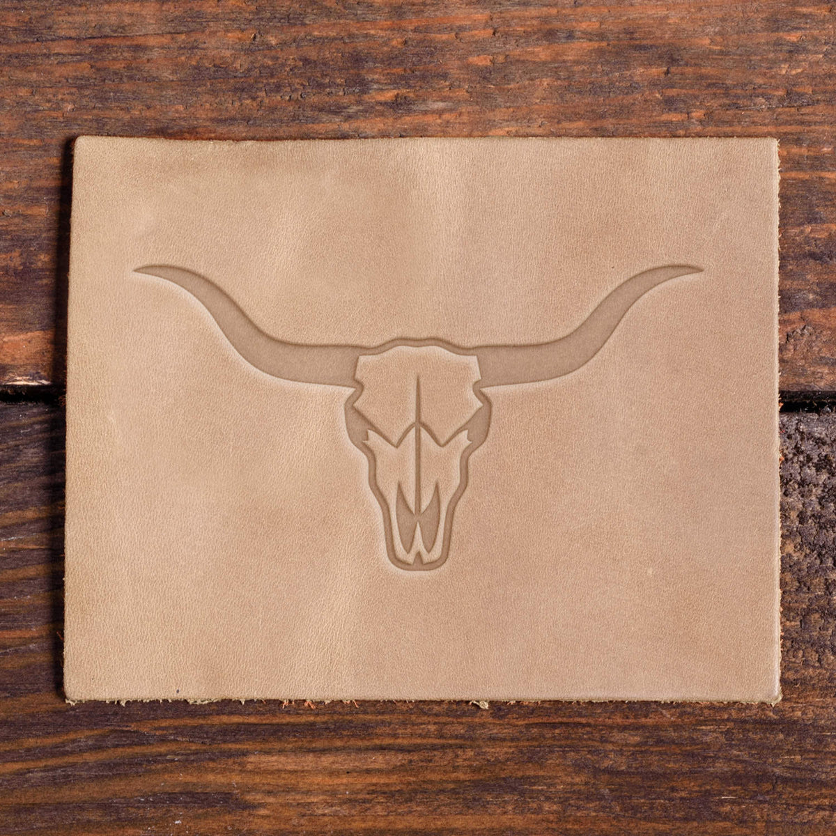 Longhorn Skull Delrin Leather Stamp